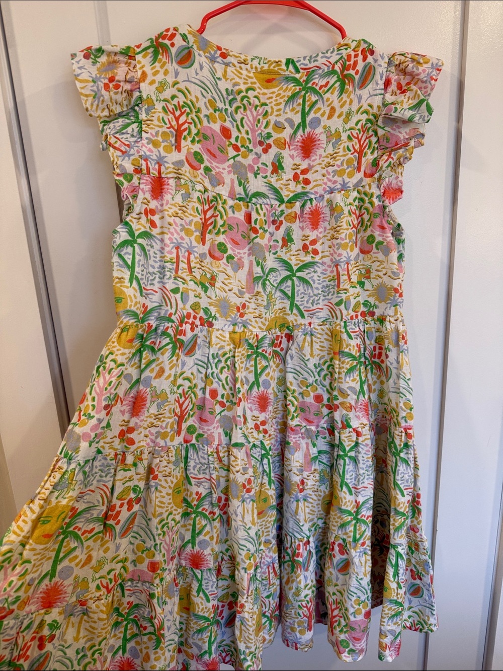 Roller Rabbit Bari Pippa Floral Ruffle Tiered Mini Dress - Picture 8 of 8